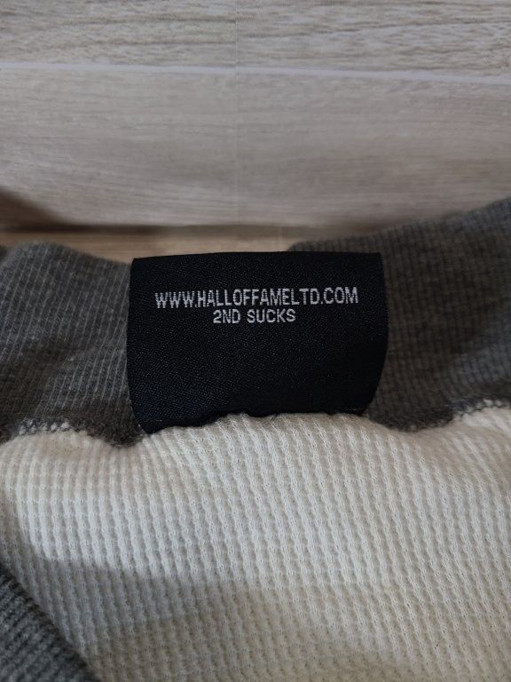 Hall Of Fame Mens Xl Gray Thermal Lined Fleece Full Zip Jacket Streetwear Nwot — image 4 of 8